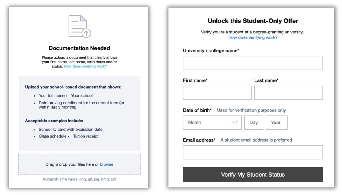 Pandora Verify Student Status using SheerID