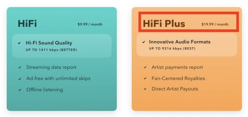 tidal hifi plus plan