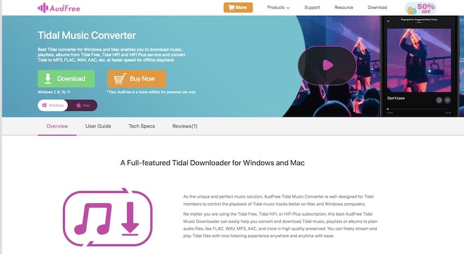AudFree Tidal Music Converter