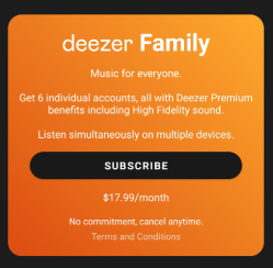 deezer family plan